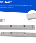 Replacement Vise Jaw Set For Old USA 6 And A Half Inch Reversible Gray Vices Fits Craftsman And Columbian Models Aluminum Construction