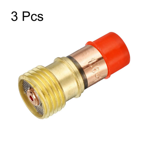 Gas Lens Collet Body 17GL116 One Sixteenth Inch TIG Welding Torch Consumables Kit for WP17 WP18 WP26 Series, close-up view