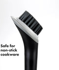 Oxo Good Grips Electric Grill And Panini Press Brush With Soft Bristles cleaning tool with soft bristles safe for non-stick cookware.