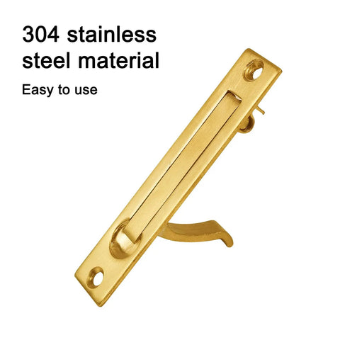Sleek Hidden Edge Pull For Smooth Sliding Pocket Doors Killer Gold Finish Hardware Top Notch Build Quality No Sweat Installation, gold stainless steel pull.