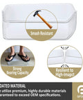 Clear smash-resistant right side refrigerator door shelf replacement for RF263BEAESG AA RF263TEAESG series with durability features.
