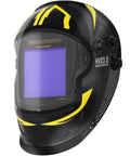 Auto Darkening Welding Helmet With Giant 3.94x3.82 Inch Viewing Screen, True Color Lens, Solar or Battery Power, Four Arc Sensors