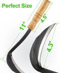Hand Weeder Sickle Hoe For Garden Weeding And Weed Removal 11 Inch Nejiri Kama Blade Tool with High Carbon Steel and Wood Handle