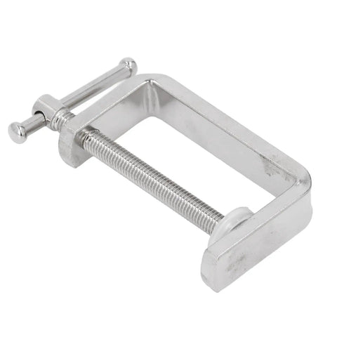 Beefy 2 Pack C Clamp Set Heavy Duty Wide Jaw 304 Stainless Steel For Woodworking Metalworking And DIY Repairs With A Strong Firm Grip And Reliable Performance, single clamp view