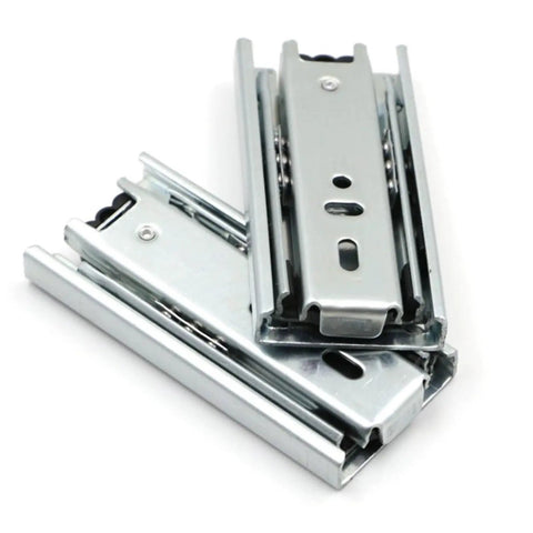 Two Pack Small Drawer Slides 4In 6In 8In Steel Ball Bearing Cabinet Rails With Removable Rails For Mini Drawers Smooth Glide Hardware