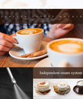 Stainless Steel Bean To Cup Espresso And Cappuccino Maker Italian Manual Brew System Quiet Pump Filter Smooth Operator No Fuss Daily Driver Setup For Home Office Kitchen with latte art coffee cups.
