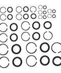 Secure Rock Solid Impact Sockets Fast With Tough Steel Retainer Rings For 38, 12 And 34 Inch Air Wrenches Plus O-Rings To Keep Your Garage Tools Locked In Without Any Slipping Or Losing Parts During Heavy Duty Jobs Today. Black steel retainer rings and O-rings set