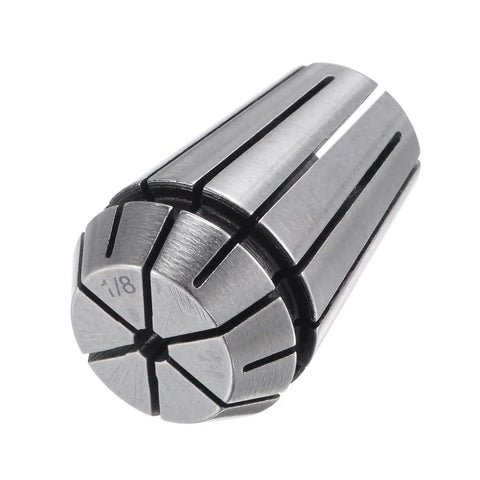 ER20 Spring Collet Set For CNC Milling Lathe And Engraving Machines, One Eighth Inch Clamping Diameter, Heavy Duty 40Cr Steel, Precision Grade