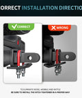 Correct and incorrect installation of Beefy Heavy Duty Hitch Tightener And Anti Rattle Clamp For One And A Quarter Inch And Two Inch Receivers
