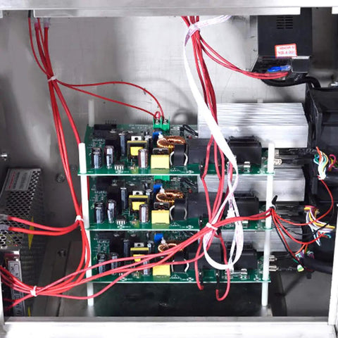 Internal wiring of Continuous Induction Bottle Cap Sealer Machine Electromagnetic Seal Seals 20 To 80 Mm Caps 220V