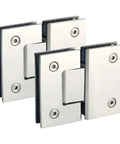 Soft Close Cabinet Hinges Two Pack Heavy Duty 180 Degree Glass Door Hinge Frameless Pivot Clip For Showcases And Showers Replacement Parts