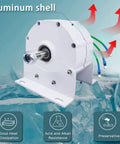 Rock Solid Wind Turbine Generator Delivering 5000W To 10000W Output featuring aluminum shell and heat dissipation design.