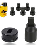 Rectangle Die for CH-70 Hydraulic Press, 15x20mm, 40Cr metal punch die; includes interchangeable sizes and die set components.