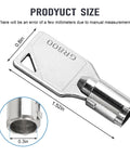 Top Shelf Tubular Laundry Key Replacement For Commercial Washers And Dryers Gr800 Code 54612 Cylinder Tube Key shown with dimensions.