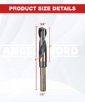 ANGELSWORD 3/4-inch reduced-shank HSS drill bit, M2 high-speed steel with gold finish for hardwood and metal
