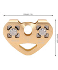 Zip Line Pulley Kit 30kN Tandem Speed Dual Trolley Beefy Heavy Duty Gear For Rescue Climbing Hauling shown in aluminum housing