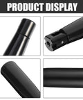 Close-up of Foldable Revolving Machine Handle Grip 2 Pack M4 Thread Handwheel Replacement showing stainless steel material