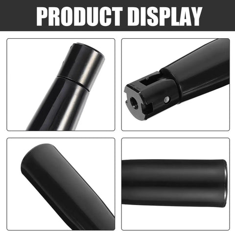 Close-up of Foldable Revolving Machine Handle Grip 2 Pack M4 Thread Handwheel Replacement showing stainless steel material