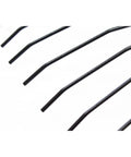 Close-up of high-carbon tines on Heavy Duty Metal Leaf Rake With 24 High Carbon Tines And Fiberglass Handle For Leaves, Debris, and Thatching