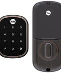 Assure SL Keyless Entry Deadbolt Lock With Z Wave For Smart Home, Oil Rubbed Bronze Finish, Touchscreen Backlit Keypad, Front Door Security