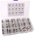 Rock Solid Auto Glass Tube Fuse Kit 150 Piece Assorted Set Loaded With 130 Fast Blow Fuses And Twenty Heavy Duty Holder Slots Packed Inside A Clear Box For Your Street Ready Rides.