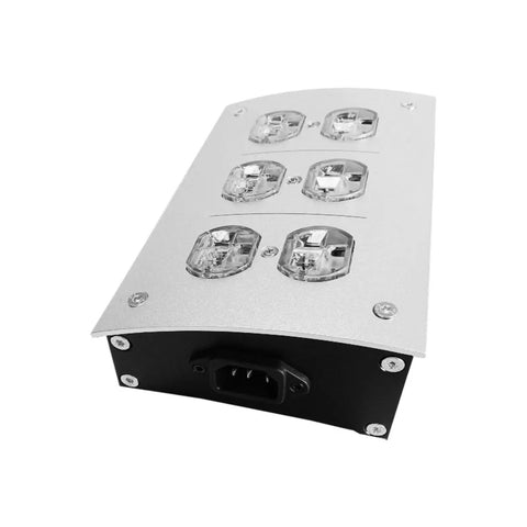 Top Shelf Six Socket 110V Filtered Power Strip And Audiophile Conditioner For Pro Audio Rigs Plus Home Theater Setup with heavy duty design.