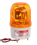 Rotating LED Warning Light Bulb For Industrial Signal Tower Lamp 12V DC Yellow Beacon 360 Degree Flashing Weather Resistant