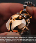 Beating Mechanical Heart Pendant Necklace Steampunk Style Jewelry With Gears And Vascular Details A Dope Fidget Gift For Men And Women
