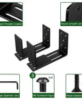 Adjustable Door Barricade Brackets For Inswing And Outswing Doors Heavy Duty U Shaped And C Brackets Fit 2x4 And 4x4