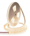 Waterproof LED Rope Lights 32.8Ft Ultra Bright 1200 LEDs 2835SMD 24V DC Warm White 3500K Outdoor Flexible Strip on spool