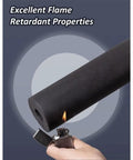 Foam Pipe Insulation Tubing 1 Inch ID 6 Ft Long Self Extinguishing Black Foam Tube with lighter flame test