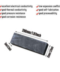 Graphite Block Set Of Three For Electrolysis 5Mm Thick Carbon Graphite Sheets In Three Size Options 200X35Mm displayed