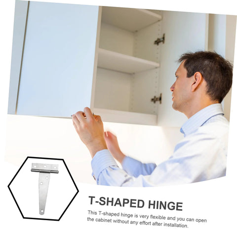 Person installing cabinet with heavy-duty cabinet door hinges