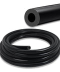 Silicone Vacuum Hose For Automotive 5mm ID Five Feet Long Black Heavy Duty High Temperature Vacuum Line 11mm OD Flexible Durable Silicone Tube Built For Car Engines, coiled view