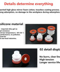 Big Head Manipulator Sponge Vacuum Suction Cup With Strong Suction Nozzle For Industrial Pneumatic Tools, silicone material and detail display.