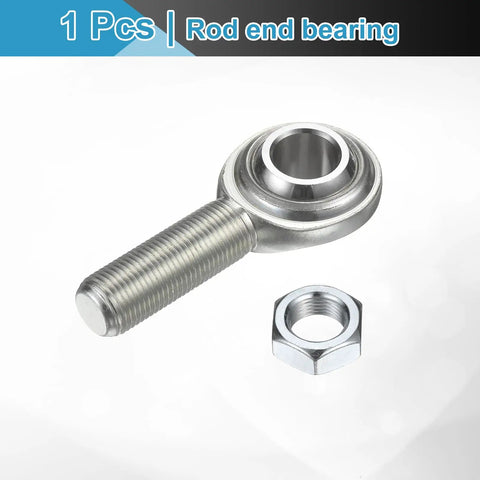 Heavy-Duty Rod End Bearing 5/8 Inch Bore 5/8-18 UNF Right Hand Thread 1045 Steel Housing With Jam Nut For Smooth Motion