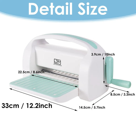 Manual Die Cutting Machine For Scrapbooking And Card Making, 9 Inch Opening, Embossing And Die Cutting Tool dimensions view