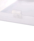 Close-up of heavy-duty plastic edge on 2-Pack AP5609551 8 By 7 Inch Light Cover Replacement for Nutone Broan Kenmore Fan Light