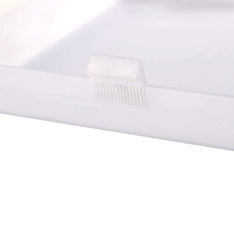 Close-up of heavy-duty plastic edge on 2-Pack AP5609551 8 By 7 Inch Light Cover Replacement for Nutone Broan Kenmore Fan Light