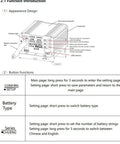 Heavy Duty 1000W Solar Charge Controller Supporting 24V 48V 60V 72V Electric Vehicles With Phosphate Batteries detailed diagram of functions and ports.