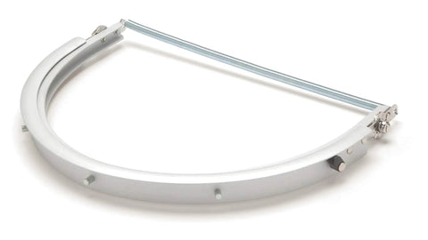 Aluminum Full Brim Hard Hat Face Shield Adapter That Keeps Your Shield Locked In For Real, lightweight frame with secure connectors