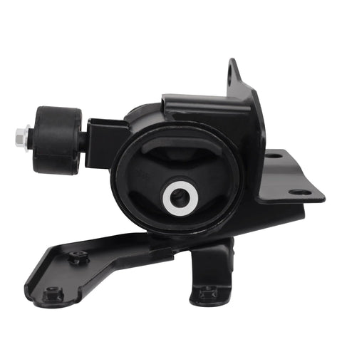 Side view of Beefed Up Engine Mount And Transmission Mount Kit For Toyota Corolla 2009 2010 2011 2012 2013 1.8L Matrix 1.8L And Vibe 2009 2010 1.8L FWD Four Piece Set A62027 A62039 A62023 A62015, showing steel and rubber construction with mounting points.