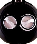 Close-up of control dials on Eco Save Compact Personal Space Heater With 750 Watts ETL Listed Eco Friendly And Energy Efficient