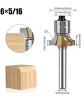Get Ready To Smooth All Your Corners With This Killer 6Mm Double Bearin Round Edge Router Bit for wood MDF plywood routing.