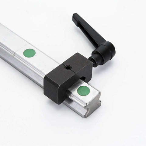 HGW25 Square Linear Guide Rail Kit 400mm With Four Flange Carriage Blocks for 3D Printers and DIY Projects, side view