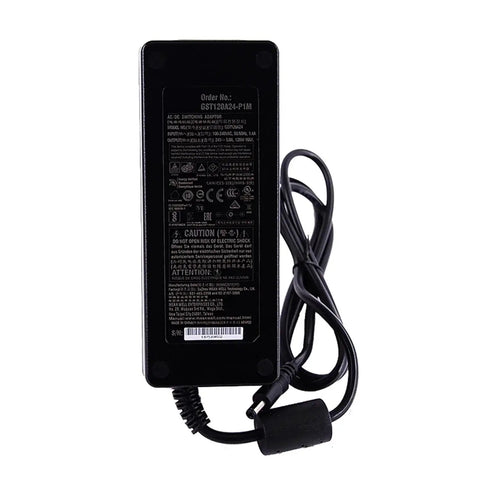 120W 24V Power Supply With Active PFC PF Above 0.93 High Efficiency To 89.5 Percent Energy Saving For Nonstop Round The Clock Use Rock Solid Overload Protection From 105 To 160 Percent Rugged Circuit Safeguards For Demanding Projects, black cabled adapter