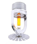 Four Pack Built Tough Automatic Fire Sprinkler Heads With Quick Response Thermal Bulbs And One Half Inch Copper Threads close-up view.