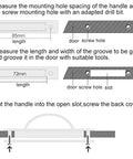Installation steps for Invisible Cabinet Handles Pack Of 2 Hidden Concealed Tatami Handles Zinc Alloy with 180 Degree Rotation.