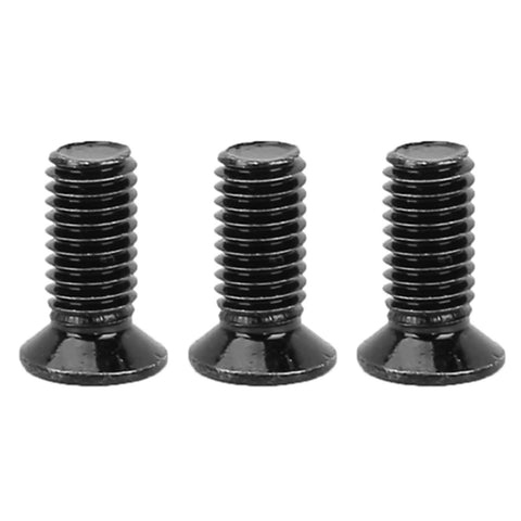 Set of three durable metal screws from 10 Piece Replacement Screw Kit With Driver For Mijia M365 Electric Scooter, precise threads visible.