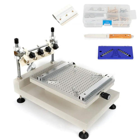 Manual Solder Paste Printer With Adjustable Height For PCB SMT Stencil Printing 300 By 400 mm Pro Grade Precision Solder Printer